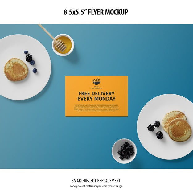 Free 8.5X5.5 Flyer Mockup Psd