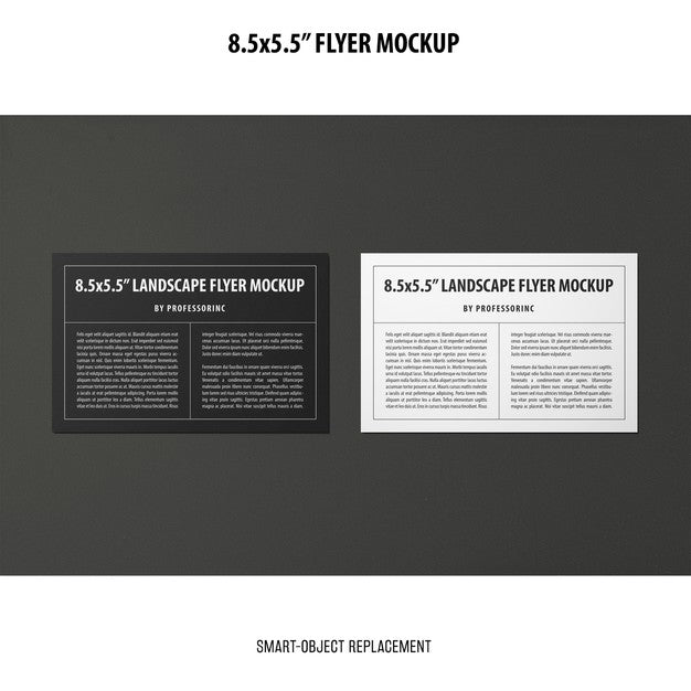 Free 8.5X5.5 Flyer Mockup Psd