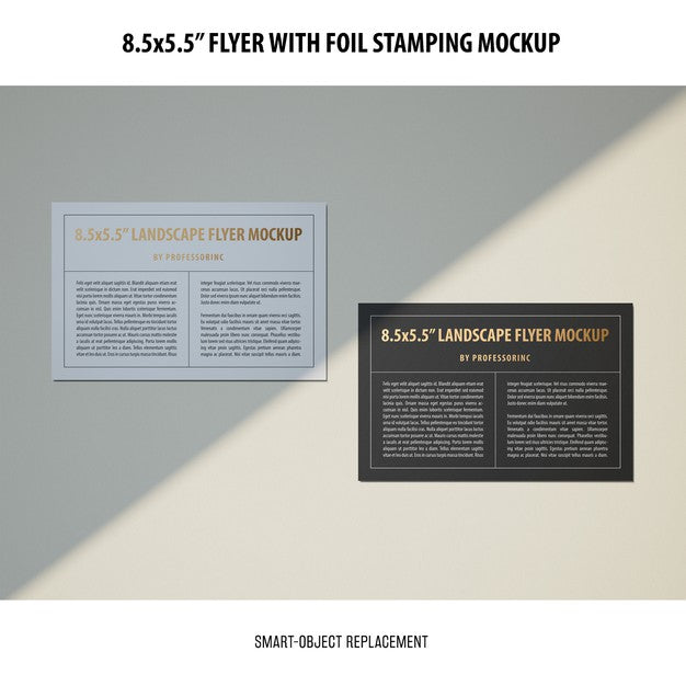 Free 8.5X5.5 Flyer Mockup Psd