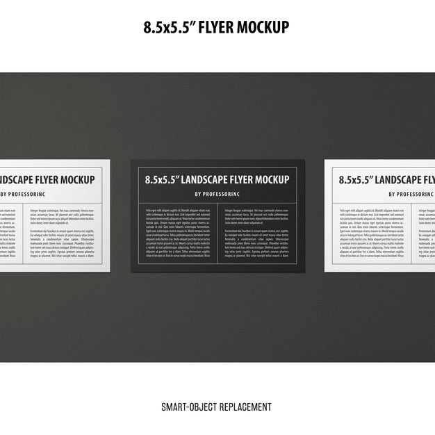 Free 8.5X5.5 Flyer Mockup Psd