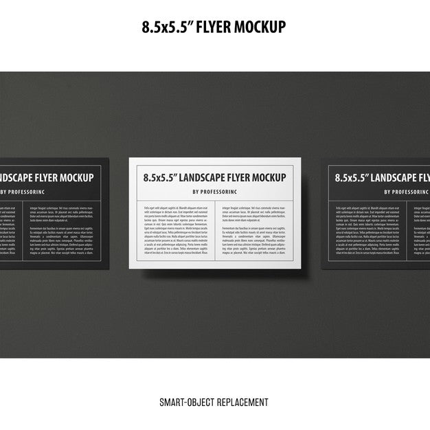 Free 8.5X5.5 Flyer Mockup Psd