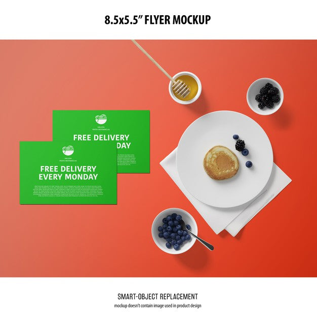 Free 8.5X5.5 Flyer Mockup Psd