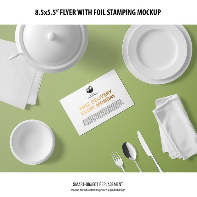 Free 8.5X5.5 Flyer Mockup Psd