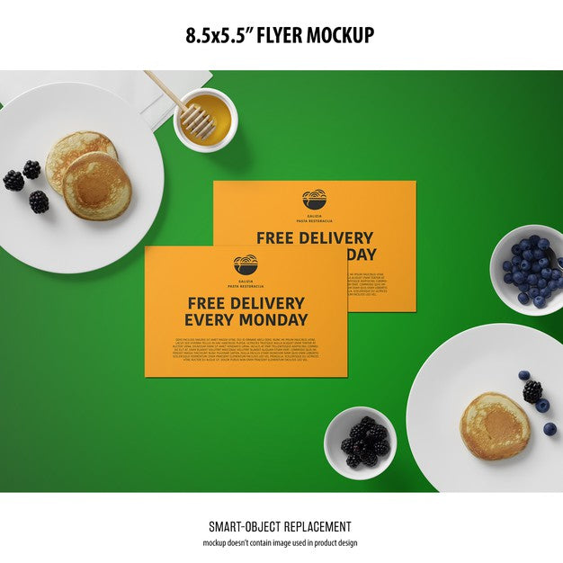 Free 8.5X5.5 Flyer Mockup Psd