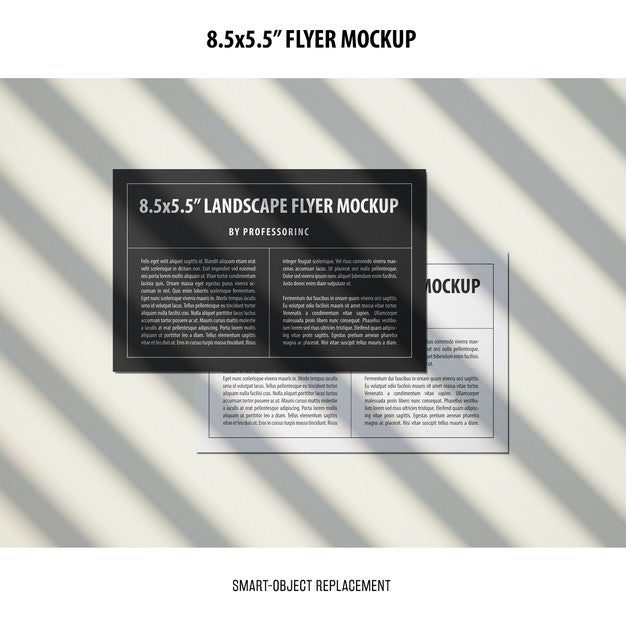 Free 8.5X5.5 Flyer Mockup Psd