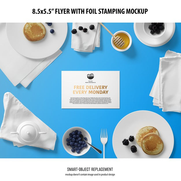 Free 8.5X5.5 Flyer Mockup Psd