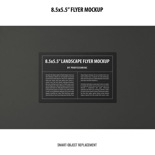 Free 8.5X5.5 Flyer Mockup Psd