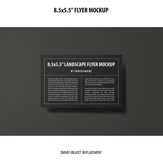 Free 8.5X5.5 Flyer Mockup Psd