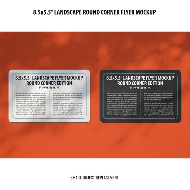 Free 8.5X5.5 Landscape Flyer Mockup Psd