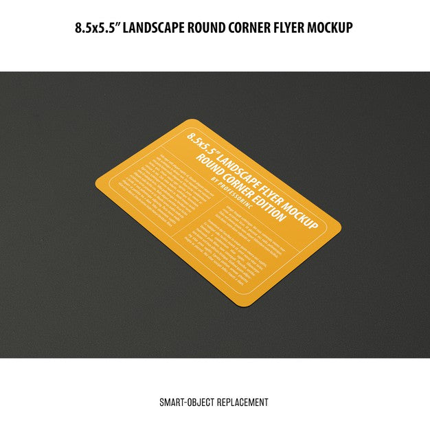 Free 8.5X5.5 Landscape Flyer Mockup Psd