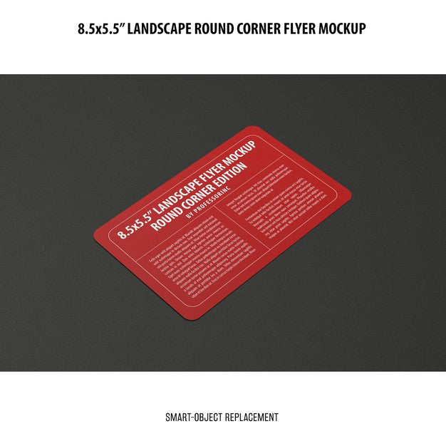 Free 8.5X5.5 Landscape Flyer Mockup Psd