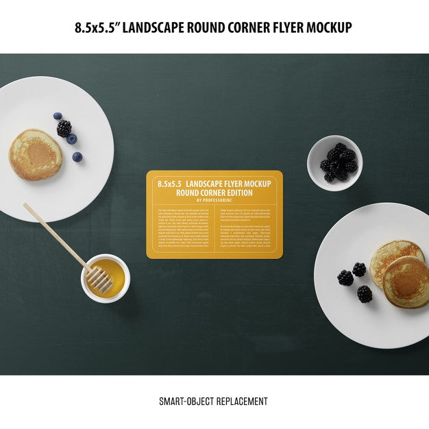 Free 8.5X5.5 Landscape Flyer Mockup Psd