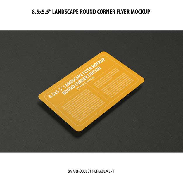 Free 8.5X5.5 Landscape Flyer Mockup Psd