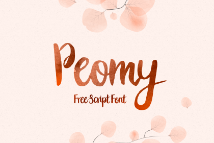 Free Peomy Brush Typeface