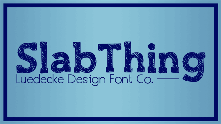 Free SlabThing Font