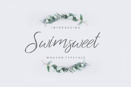 Free Swimsweet Script Font Demo