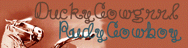 Free Ducky Cowgrrrl Luvs Rudy Cowboy Font