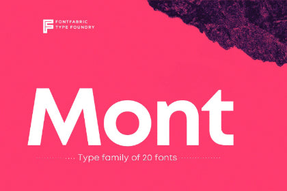 Free Mont Font Family Demo