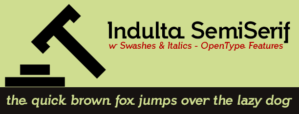 Free Indulta SemiSerif Font