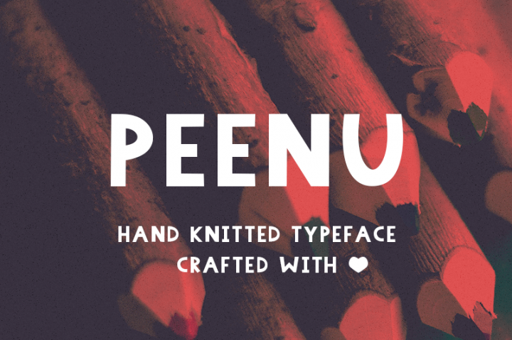 Free Font Peenu Typeface