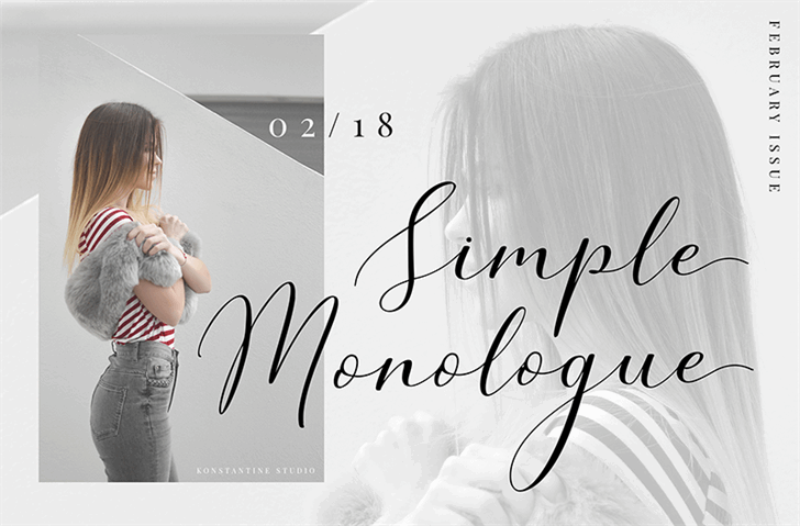 Free Simple Monologue Font