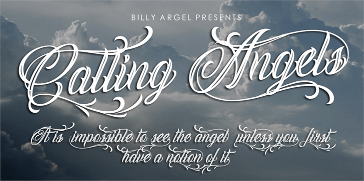 Free Calling Angels Font