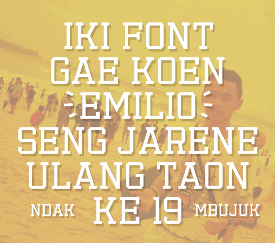 Free Emilio 19 Font