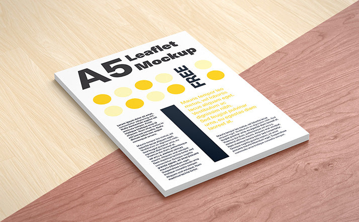 Free 3 Mockup of Perfect Clean Leaflet