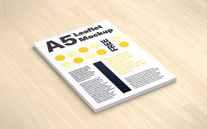 Free 3 Mockup of Perfect Clean Leaflet