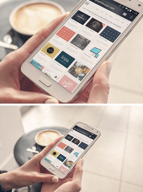 Free Android Phone PSD MockUp