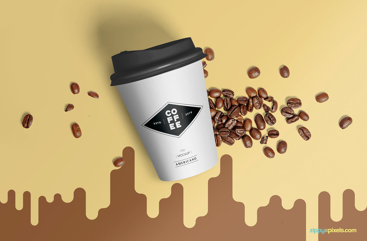 Free Paper Cup Mockup