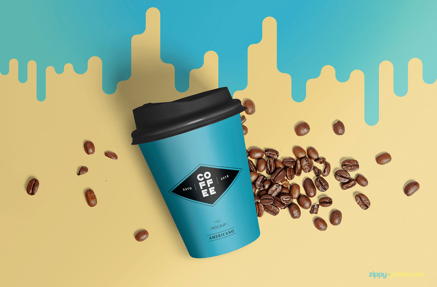 Free Paper Cup Mockup