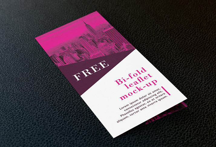 Free Big Collection of Bi Fold DL Leaflet Mockups