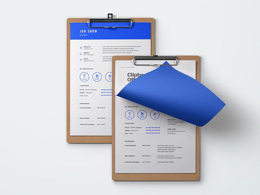 Free Blue Resume CV Template in Photoshop (PSD) Format