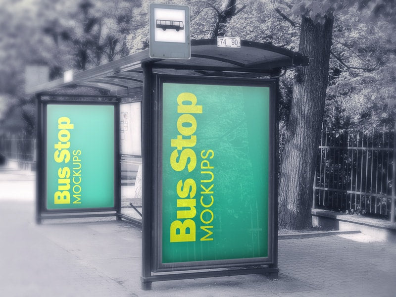 Free Display Sign and Billboard Mockups