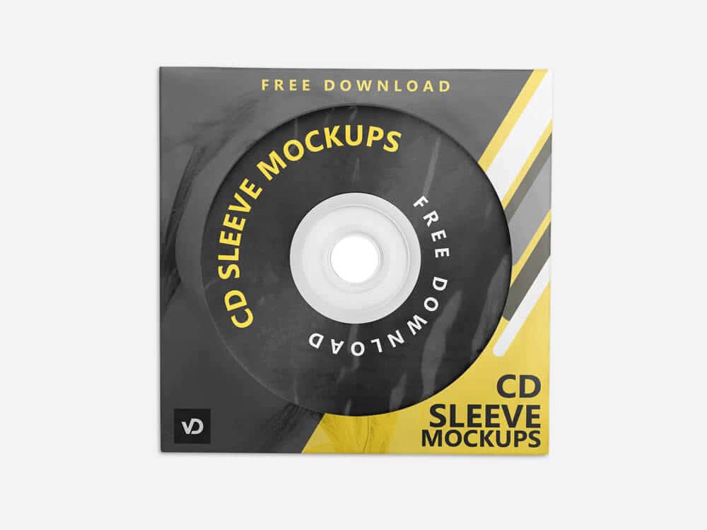 Free CD Sleeve Mockups