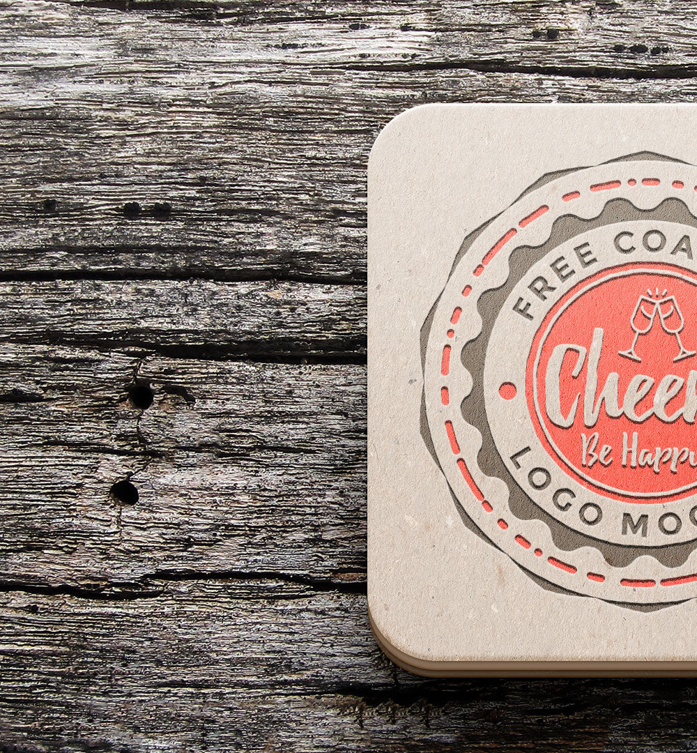 Free Coaster Mockup PSD