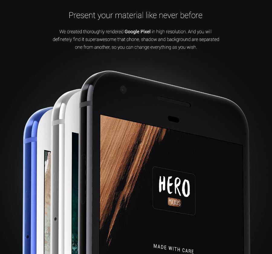 Free HERO Google Pixel Mockup