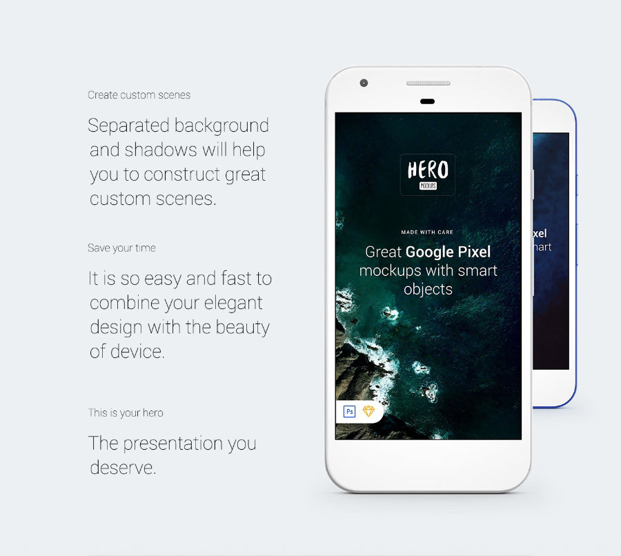 Free HERO Google Pixel Mockup