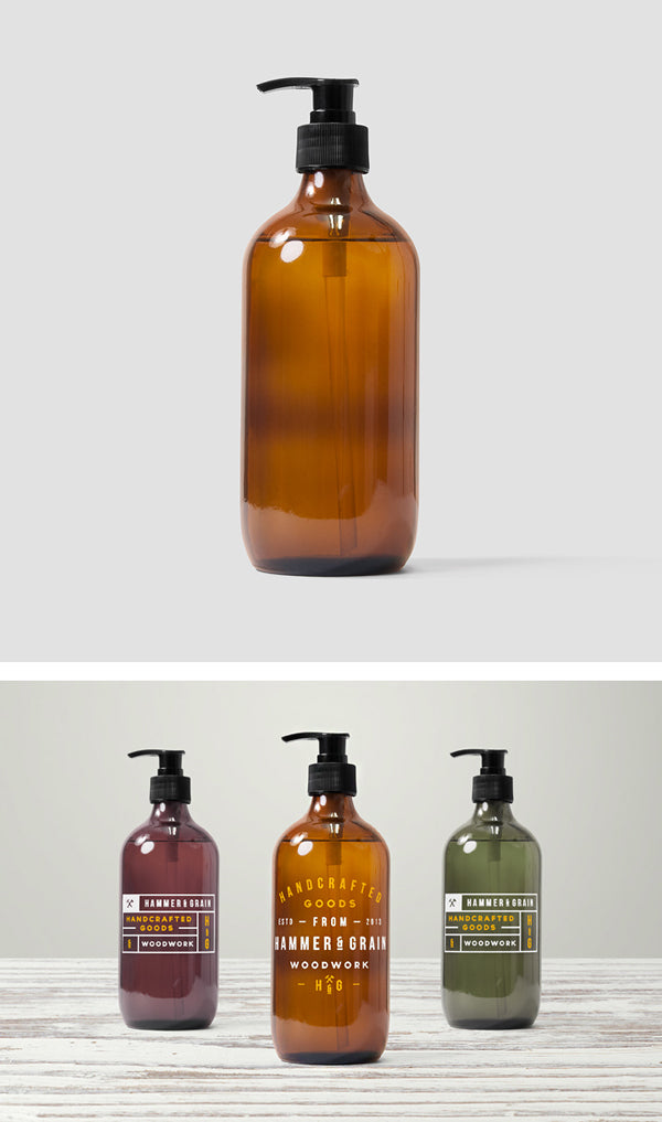 Free Dispenser Bathroom Clean Bottle MockUp