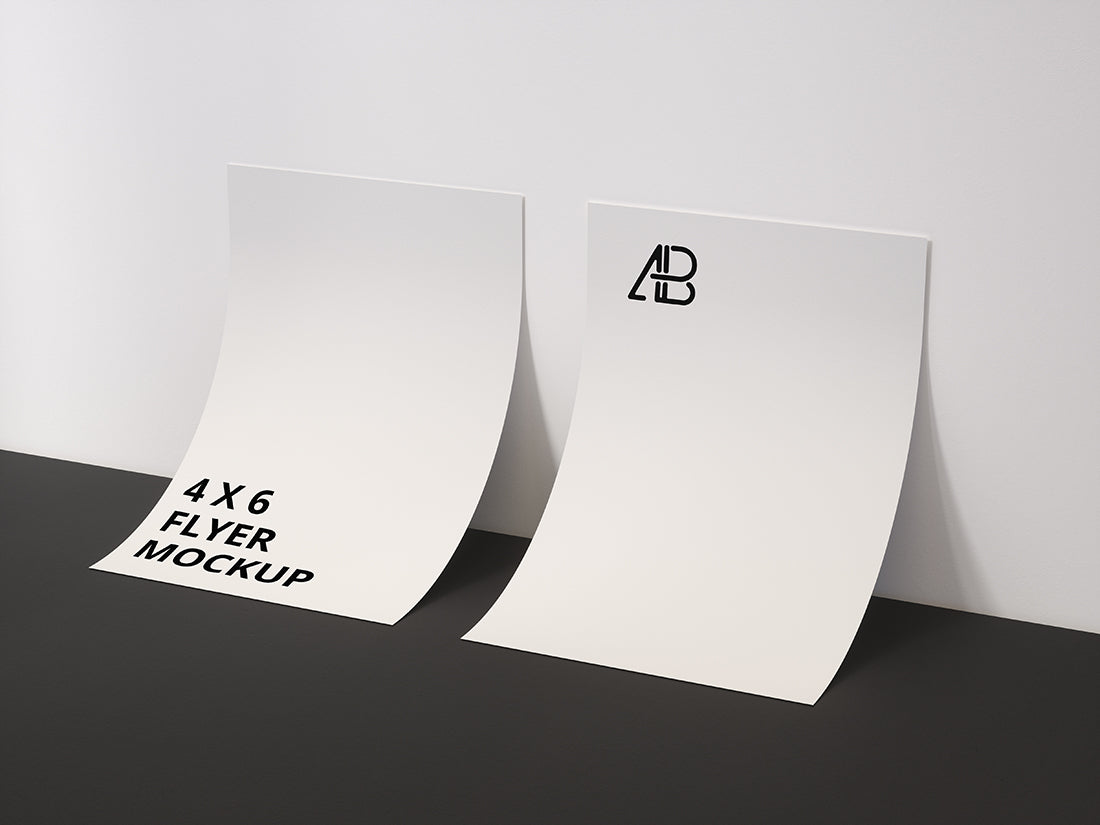 Free Double Sided 4×6 Inch Flyer Mockup