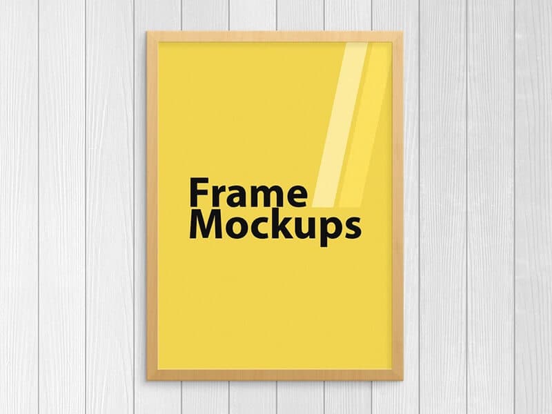 Free Simple Poster Frame Mockup