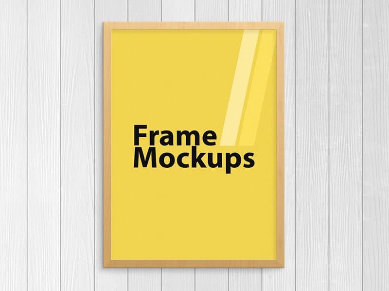Free Simple Poster Frame Mockup