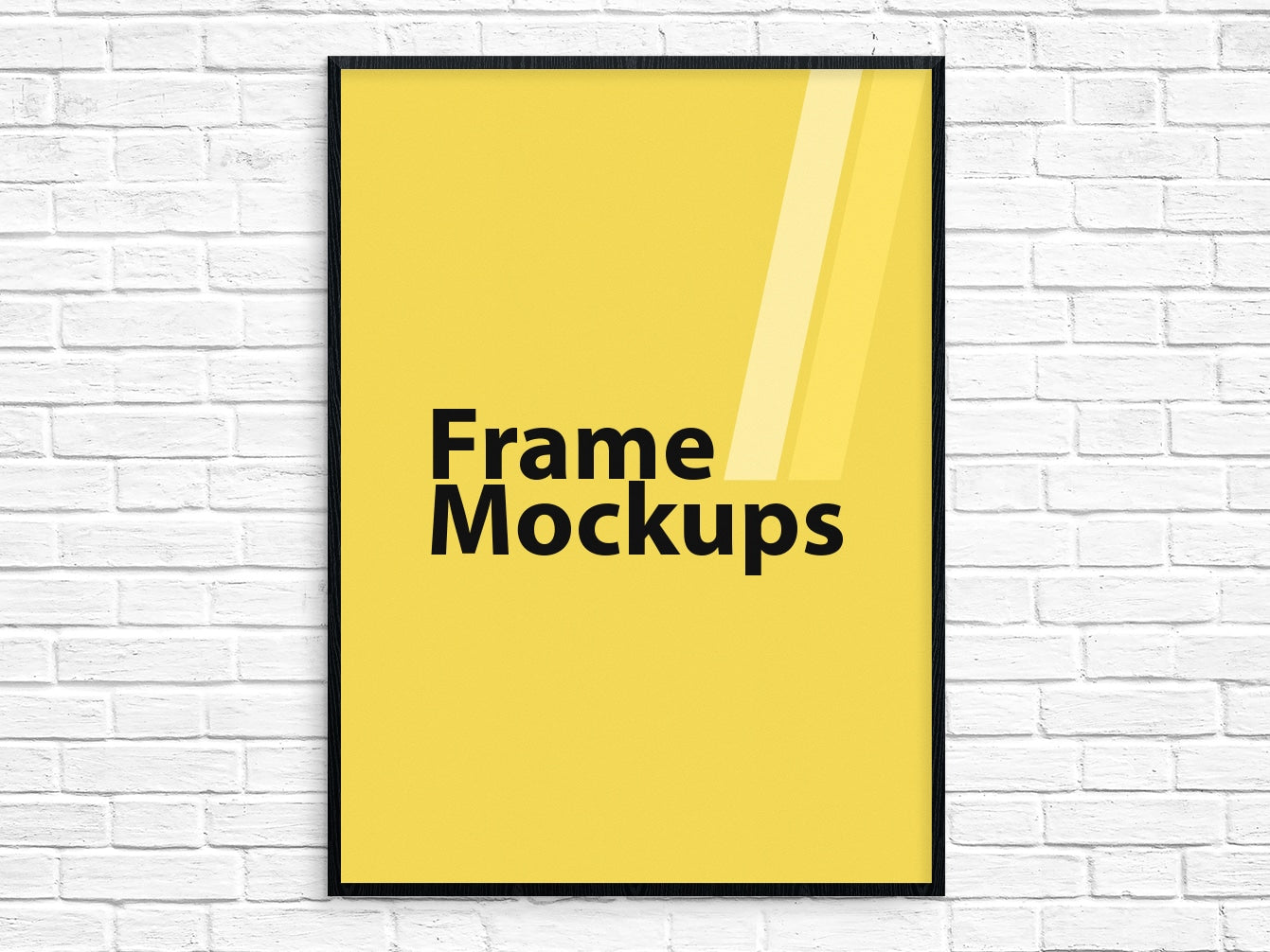 Free Simple Poster Frame Mockup