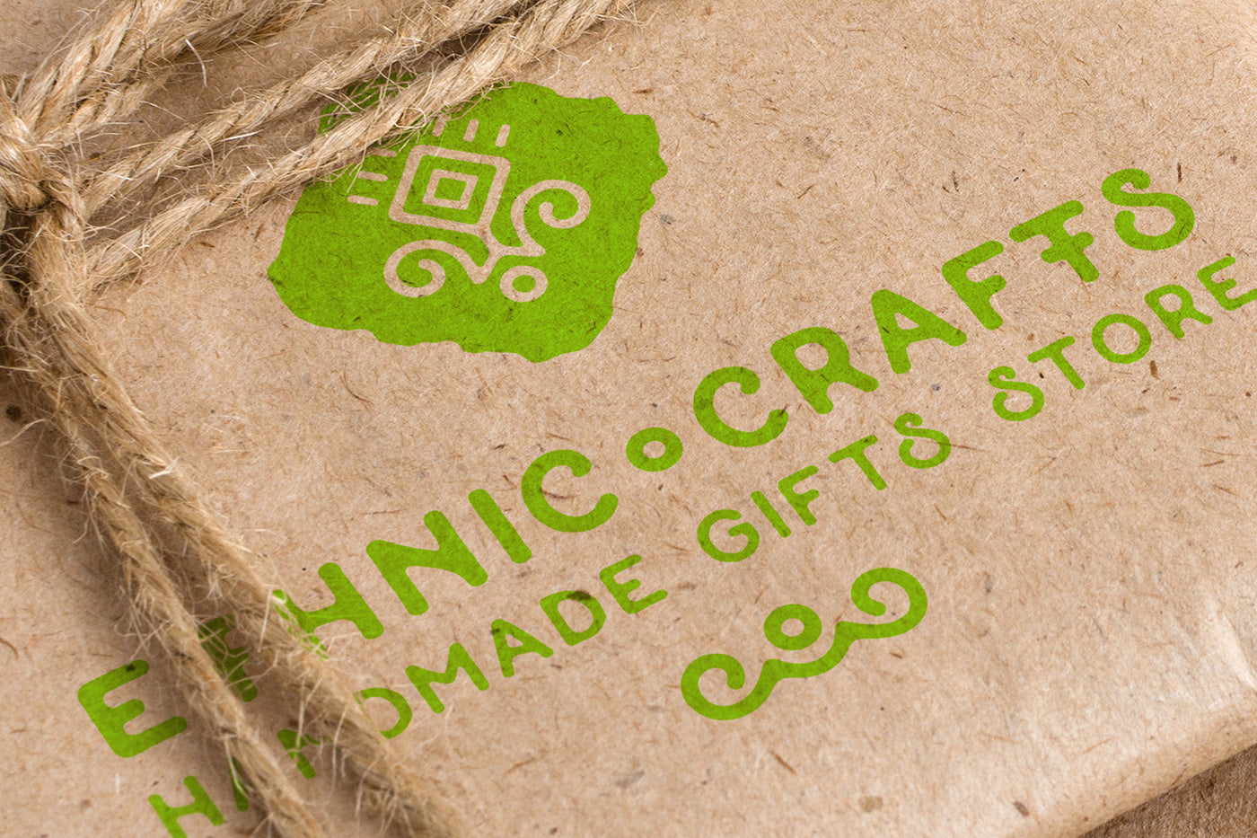 Free Ecology Craft Paper Packaging PSD Mockup