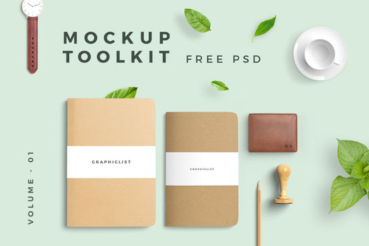 Free Artistic Designers Mockup Toolkit