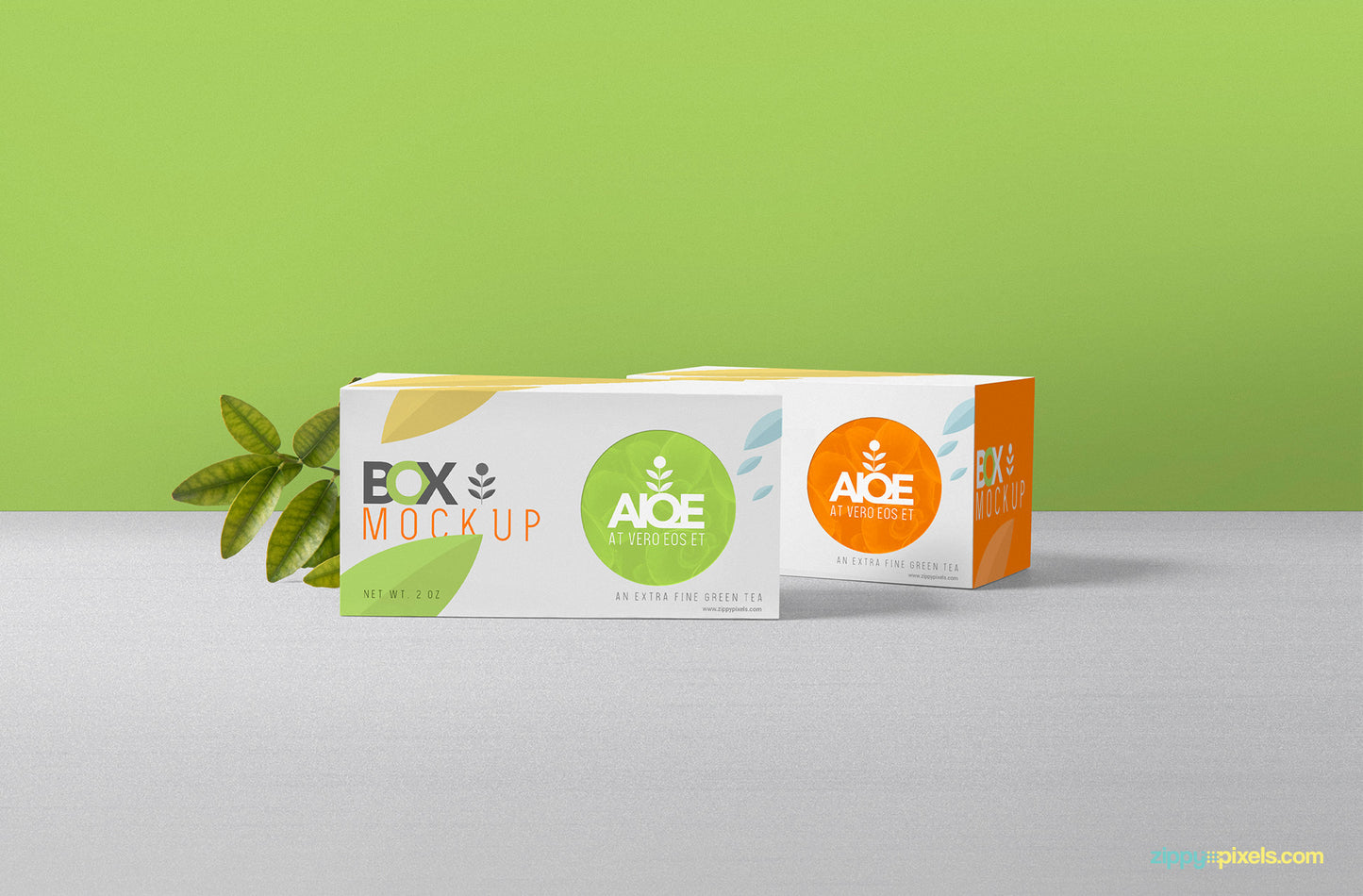 Free Wonderful Tea Packaging Mockup