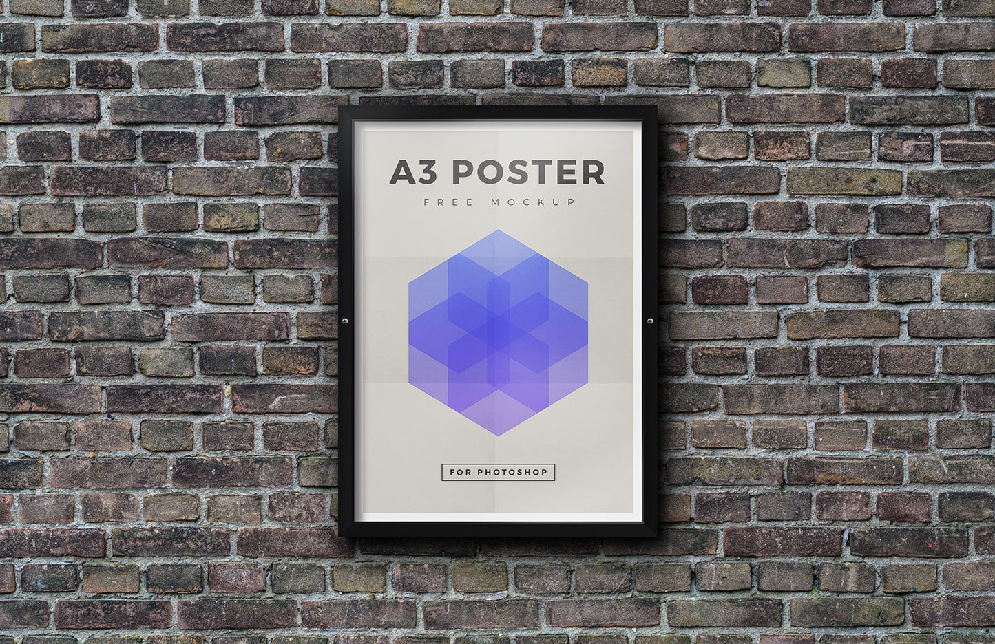 Free Outdoor Framed Poster Mockup