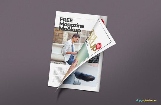 Free Stunning Magazine Mockup PSD