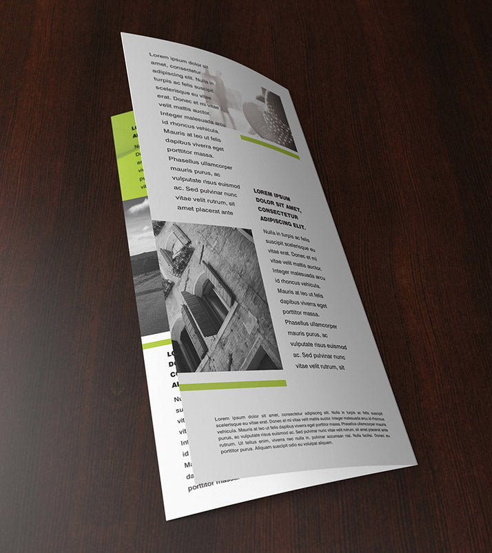 Free 3 x Double DL Leaflet Mockup